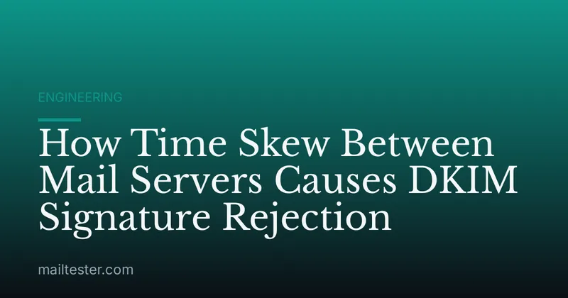 How Time Skew Between Mail Servers Causes DKIM Signature Rejection