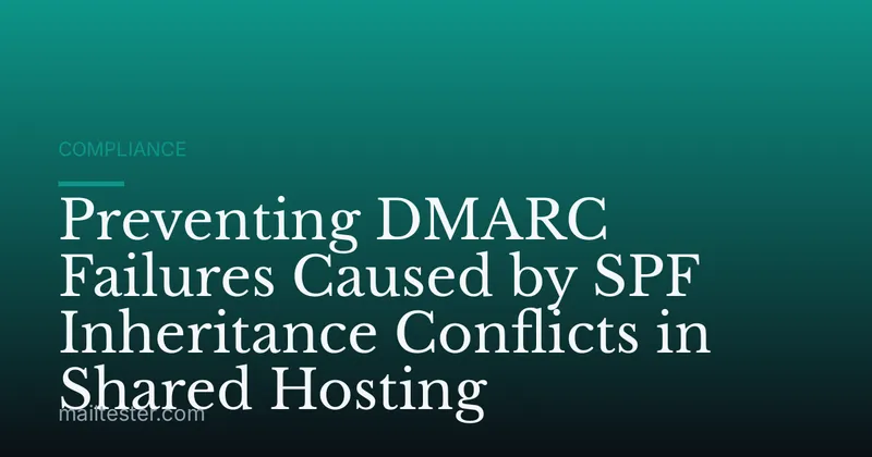 Preventing DMARC Failures Caused by SPF Inheritance Conflicts in Shared Hosting