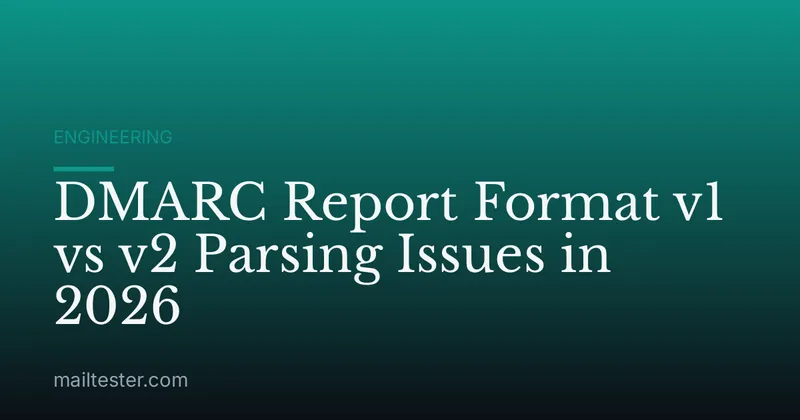 DMARC Report Format v1 vs v2 Parsing Issues in 2026