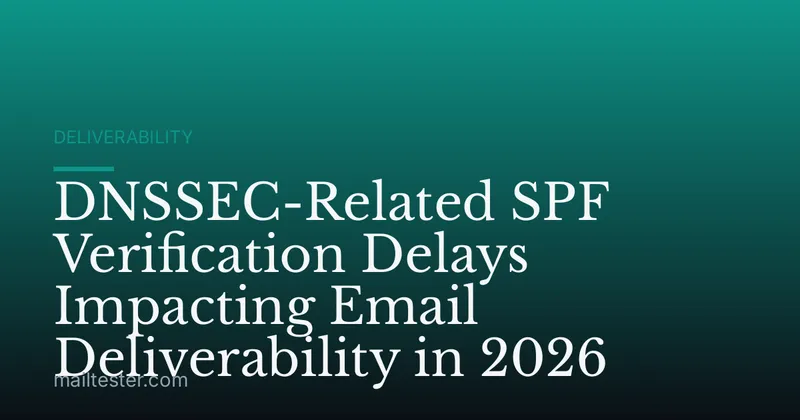 DNSSEC-Related SPF Verification Delays Impacting Email Deliverability in 2026