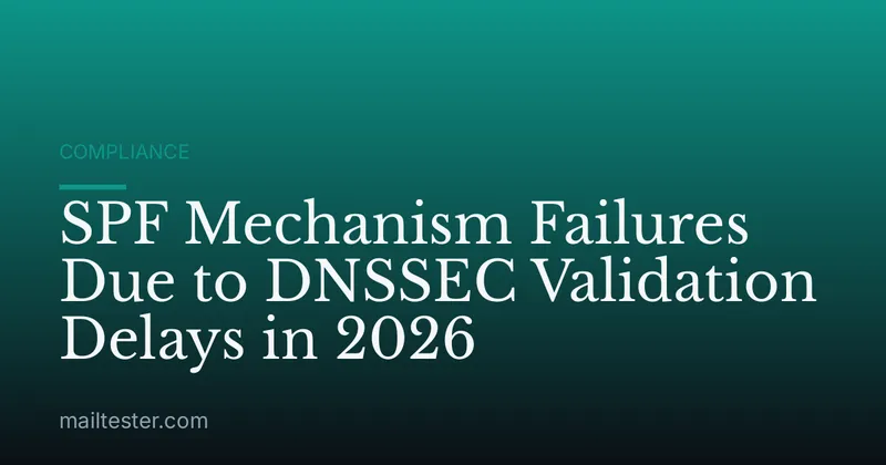 SPF Mechanism Failures Due to DNSSEC Validation Delays in 2026