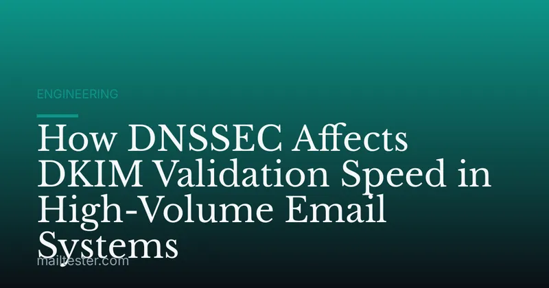 How DNSSEC Affects DKIM Validation Speed in High-Volume Email Systems