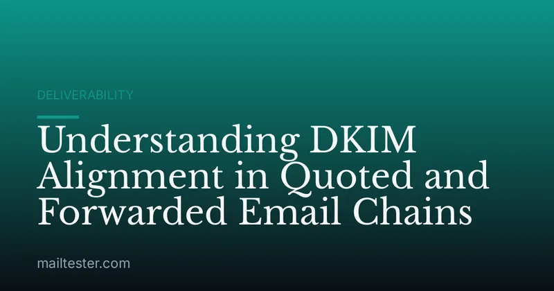 Understanding DKIM Alignment in Quoted and Forwarded Email Chains