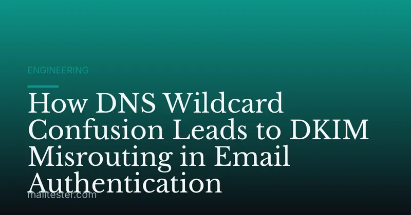 How DNS Wildcard Confusion Leads to DKIM Misrouting in Email Authentication
