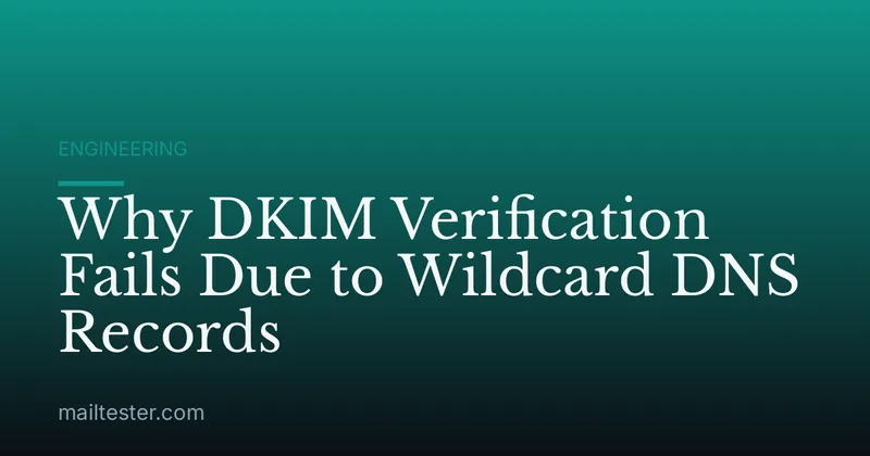 Why DKIM Verification Fails Due to Wildcard DNS Records