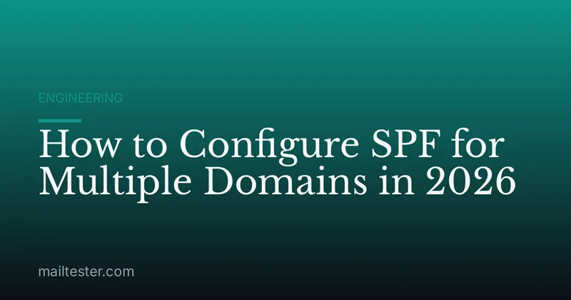 How to Configure SPF for Multiple Domains in 2026