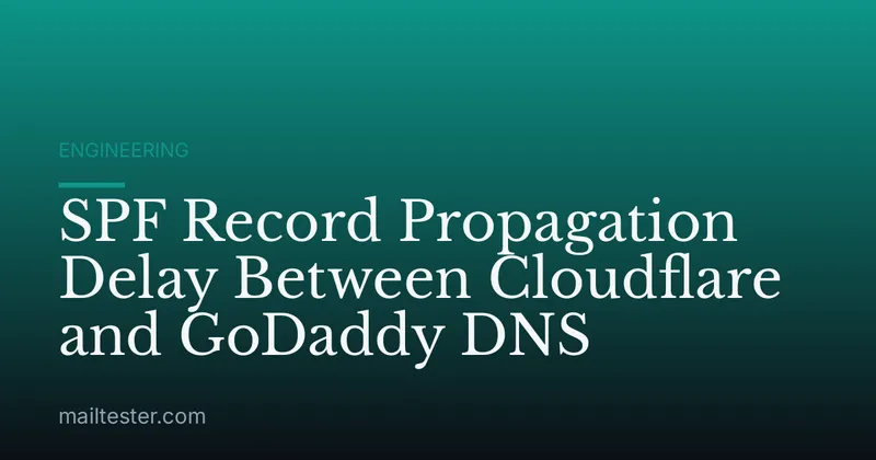 SPF Record Propagation Delay Between Cloudflare and GoDaddy DNS