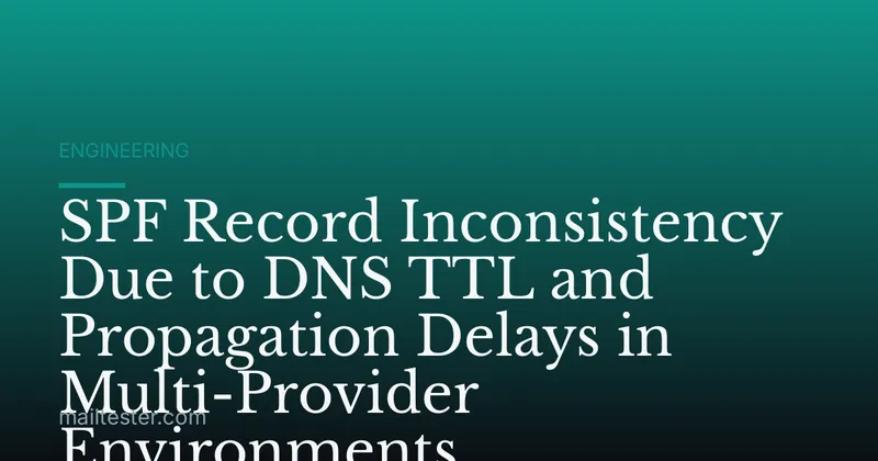 SPF Record Inconsistency Due to DNS TTL and Propagation Delays in Multi-Provider Environments