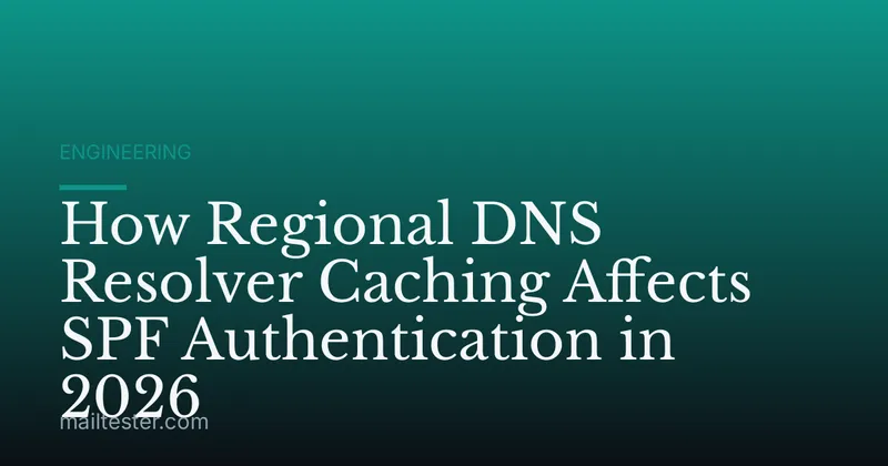 How Regional DNS Resolver Caching Affects SPF Authentication in 2026