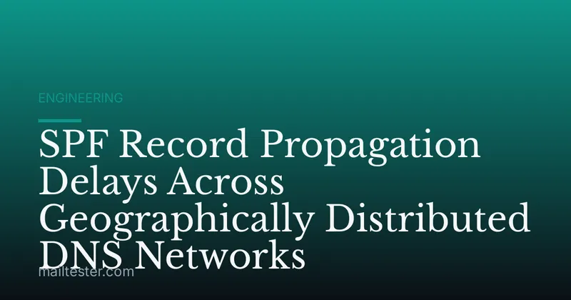 SPF Record Propagation Delays Across Geographically Distributed DNS Networks