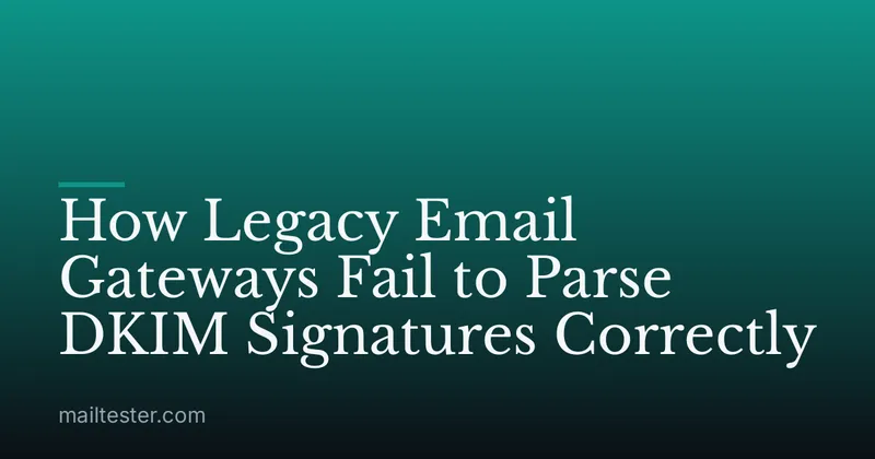 How Legacy Email Gateways Fail to Parse DKIM Signatures Correctly