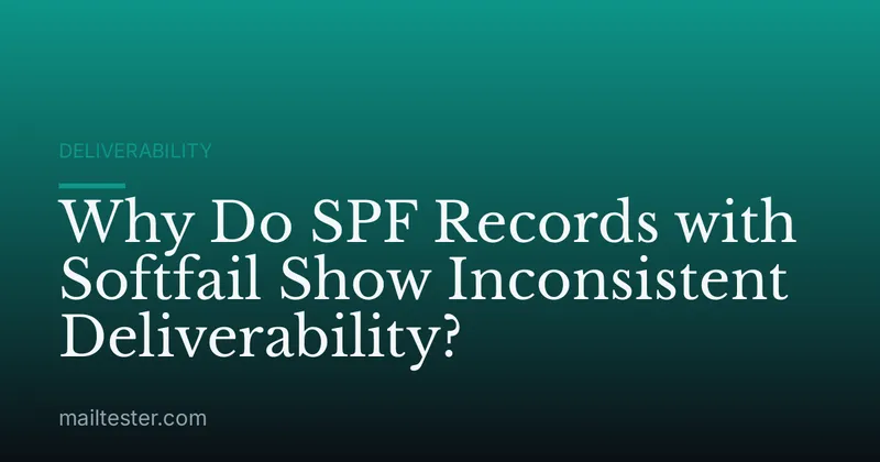 Why Do SPF Records with Softfail Show Inconsistent Deliverability?