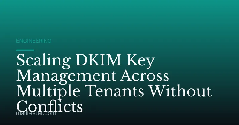 Scaling DKIM Key Management Across Multiple Tenants Without Conflicts