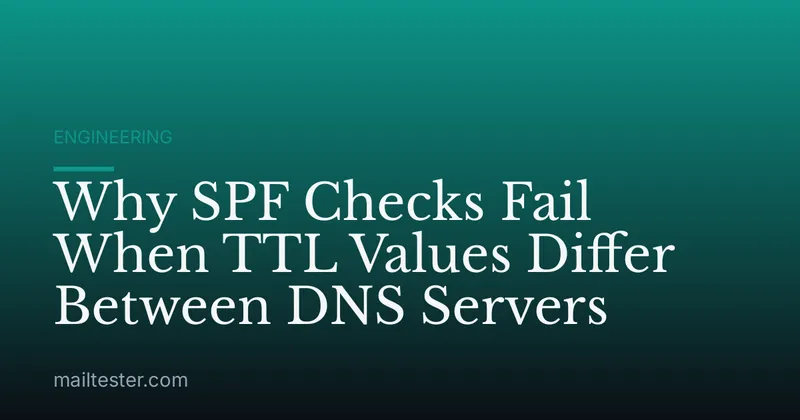 Why SPF Checks Fail When TTL Values Differ Between DNS Servers