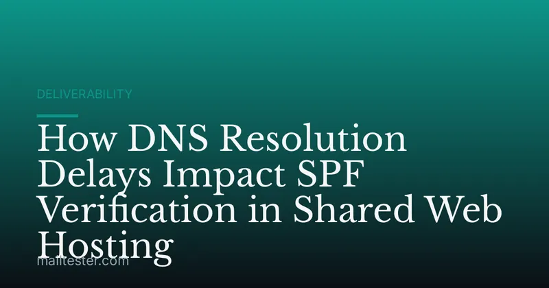 How DNS Resolution Delays Impact SPF Verification in Shared Web Hosting