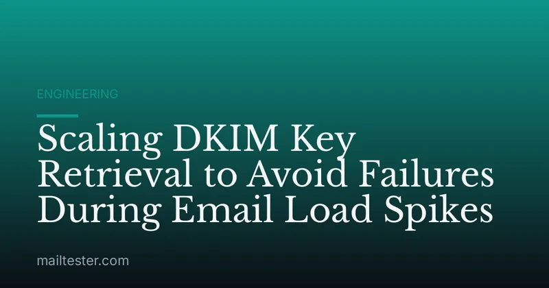 Scaling DKIM Key Retrieval to Avoid Failures During Email Load Spikes