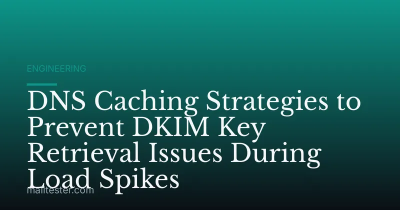 DNS Caching Strategies to Prevent DKIM Key Retrieval Issues During Load Spikes