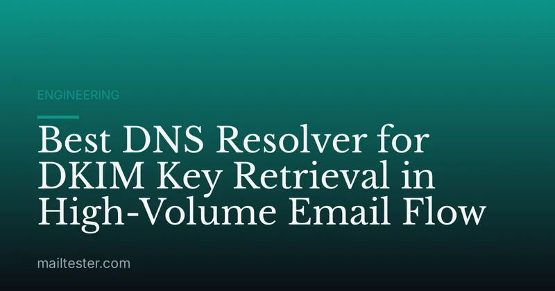 Best DNS Resolver for DKIM Key Retrieval in High-Volume Email Flow