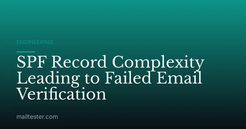SPF Record Complexity Leading to Failed Email Verification