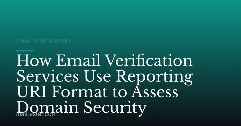 How Email Verification Services Use Reporting URI Format to Assess Domain Security