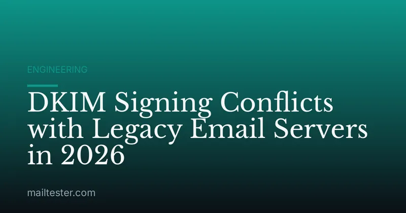 DKIM Signing Conflicts with Legacy Email Servers in 2026
