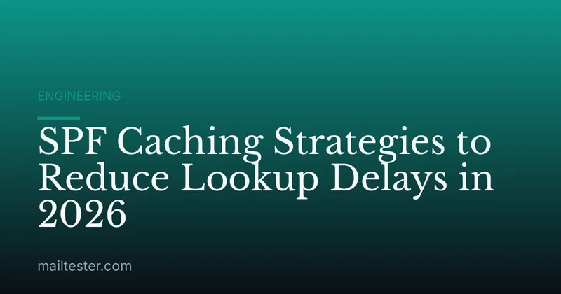 SPF Caching Strategies to Reduce Lookup Delays in 2026