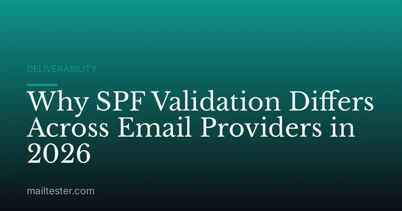 Why SPF Validation Differs Across Email Providers in 2026