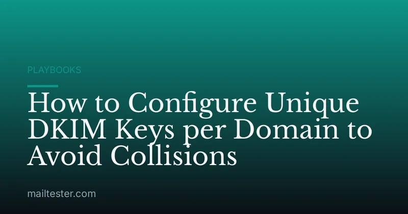 How to Configure Unique DKIM Keys per Domain to Avoid Collisions