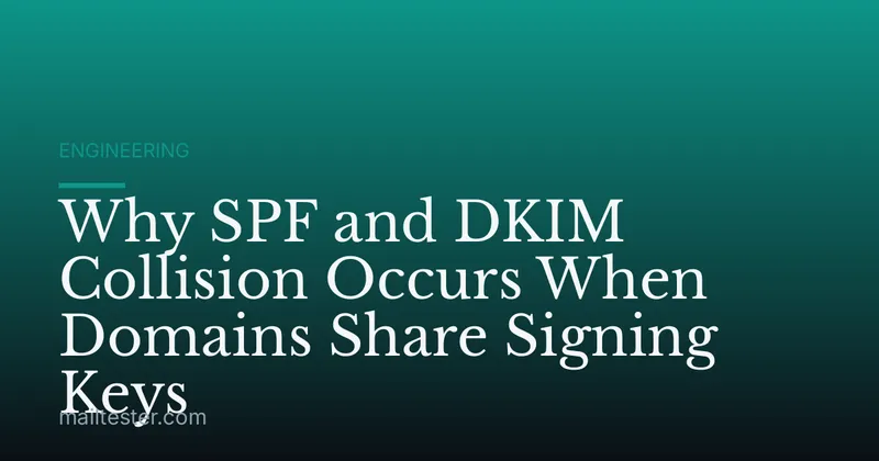 Why SPF and DKIM Collision Occurs When Domains Share Signing Keys