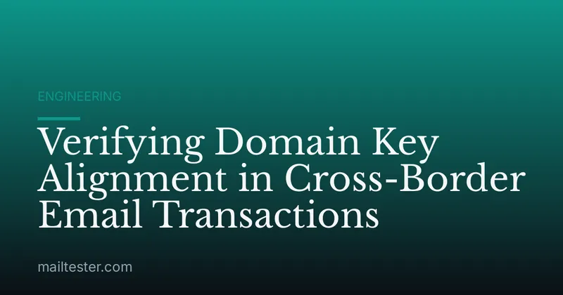 Verifying Domain Key Alignment in Cross-Border Email Transactions