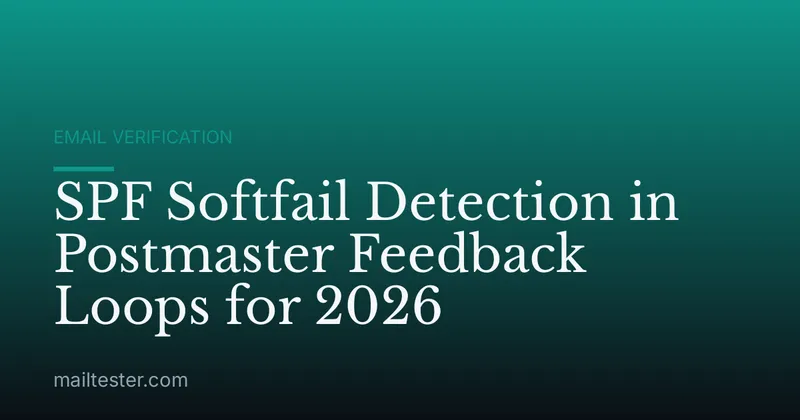 SPF Softfail Detection in Postmaster Feedback Loops for 2026