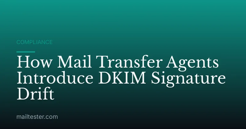 How Mail Transfer Agents Introduce DKIM Signature Drift