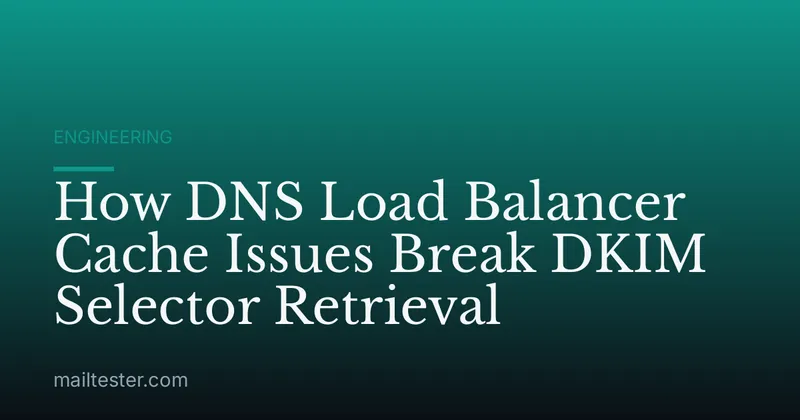 How DNS Load Balancer Cache Issues Break DKIM Selector Retrieval