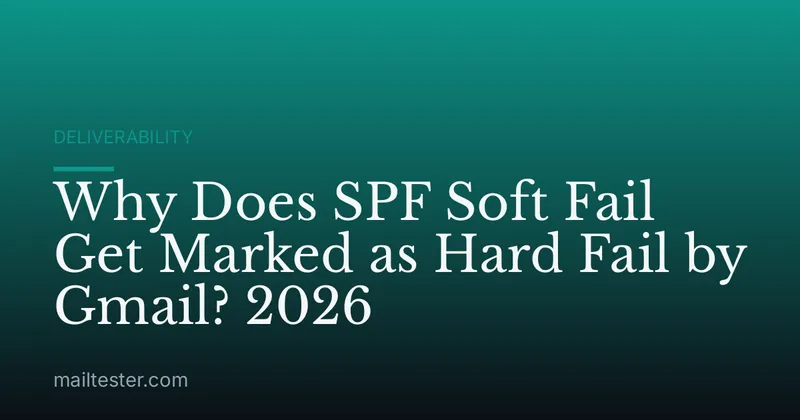 Why Does SPF Soft Fail Get Marked as Hard Fail by Gmail? 2026