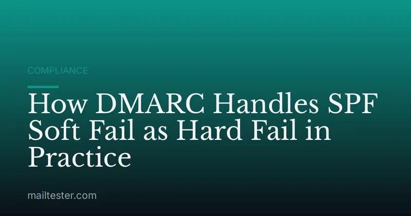 How DMARC Handles SPF Soft Fail as Hard Fail in Practice
