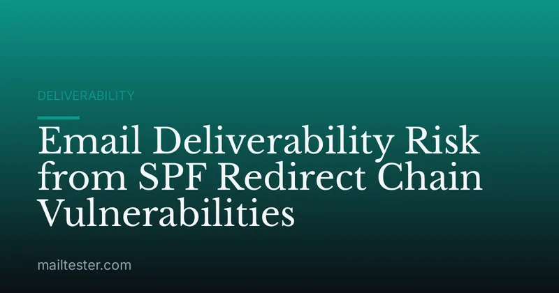 Email Deliverability Risk from SPF Redirect Chain Vulnerabilities