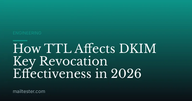 How TTL Affects DKIM Key Revocation Effectiveness in 2026