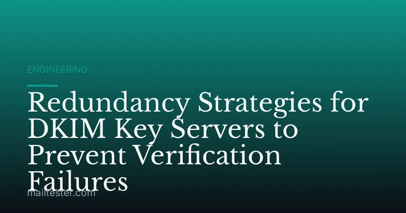 Redundancy Strategies for DKIM Key Servers to Prevent Verification Failures