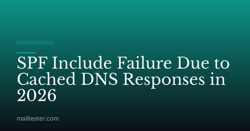 SPF Include Failure Due to Cached DNS Responses in 2026