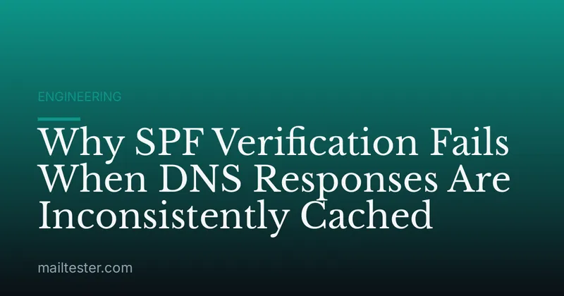 Why SPF Verification Fails When DNS Responses Are Inconsistently Cached
