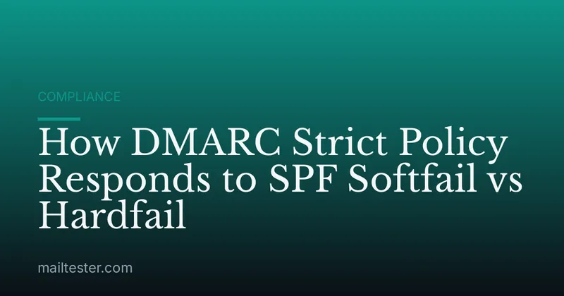 How DMARC Strict Policy Responds to SPF Softfail vs Hardfail