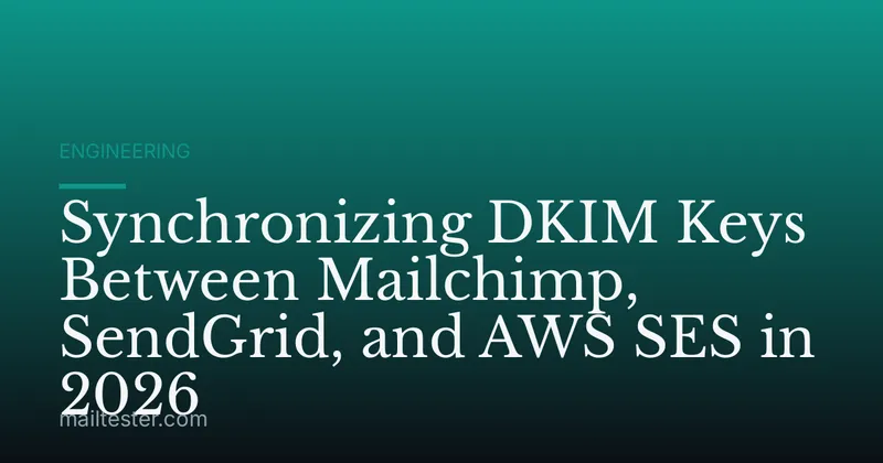 Synchronizing DKIM Keys Between Mailchimp, SendGrid, and AWS SES in 2026