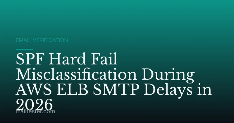 SPF Hard Fail Misclassification During AWS ELB SMTP Delays in 2026