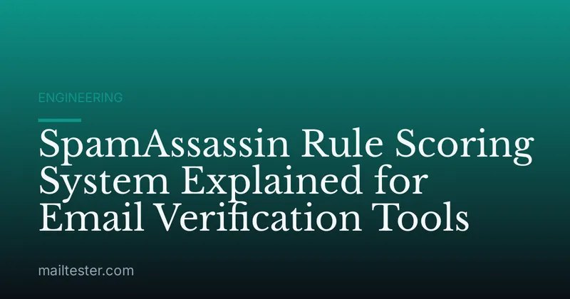 SpamAssassin Rule Scoring System Explained for Email Verification Tools