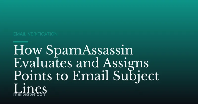 How SpamAssassin Evaluates and Assigns Points to Email Subject Lines