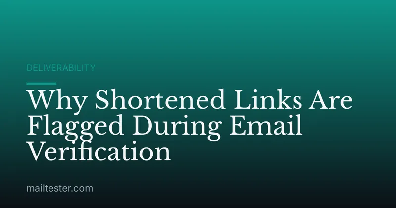 Why Shortened Links Are Flagged During Email Verification