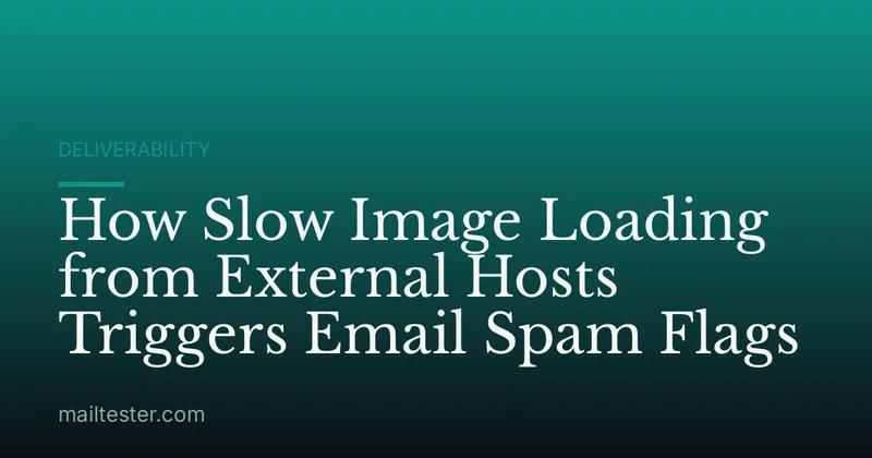 How Slow Image Loading from External Hosts Triggers Email Spam Flags
