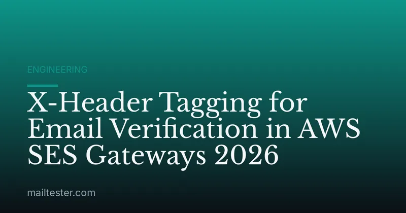 X-Header Tagging for Email Verification in AWS SES Gateways 2026