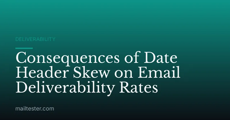 Consequences of Date Header Skew on Email Deliverability Rates