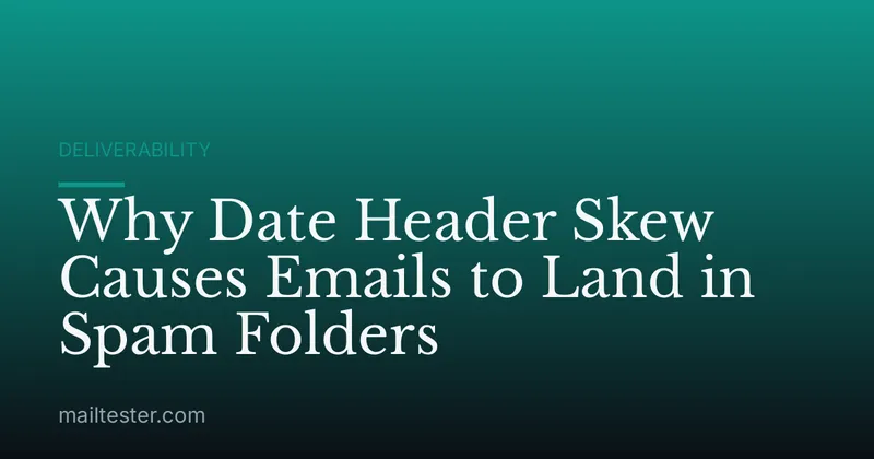 Why Date Header Skew Causes Emails to Land in Spam Folders